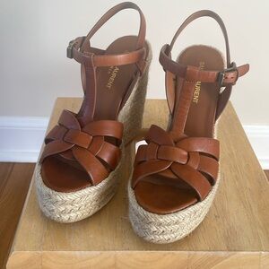 YSL wedge sandals